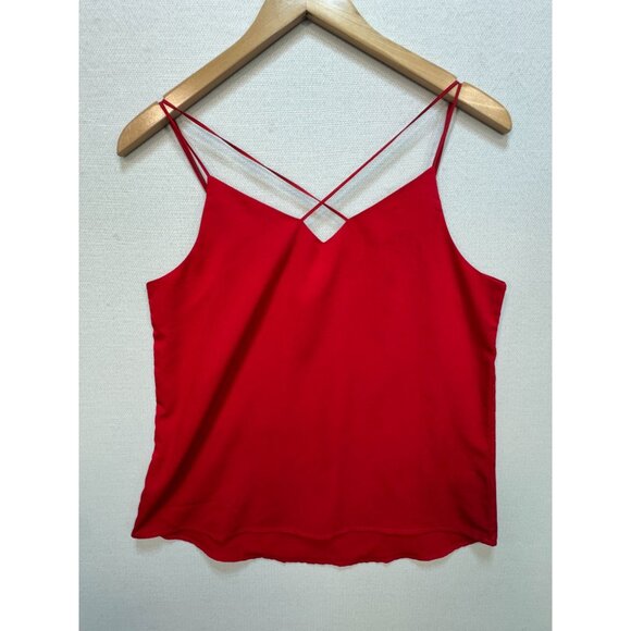 Leonisa Women's Cami Tank Top Summer Size S Red Solid Sleeveless Lightweight - Picture 9 of 9